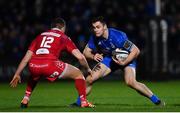 25 January 2019; Conor O'Brien of Leinster in action against Steff Hughes of Scarlets during the Guinness PRO14 Round 14 match between Leinster and Scarlets at the RDS Arena in Dublin. Photo by Ramsey Cardy/Sportsfile