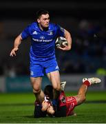 25 January 2019; Conor O'Brien of Leinster is tackled by Paul Asquith of Scarlets during the Guinness PRO14 Round 14 match between Leinster and Scarlets at the RDS Arena in Dublin. Photo by Ramsey Cardy/Sportsfile