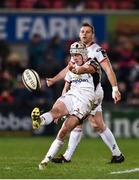 25 January 2019; Michael Lowry of Ulster kicking a garryowen during the Guinness PRO14 Round 14 match between Ulster and Benetton Rugby at the Kingspan Stadium in Belfast, Co. Antrim. Photo by Oliver McVeigh/Sportsfile
