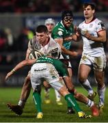 25 January 2019; Nick Timoney of Ulster is tackled by Dewaldt Duvenage of Benetton during the Guinness PRO14 Round 14 match between Ulster and Benetton Rugby at the Kingspan Stadium in Belfast, Co. Antrim. Photo by Oliver McVeigh/Sportsfile