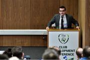 26 January 2019; Ger McDermott, FAI Club and League Development Manager, during the FAI Club Development Conference at FAI National Training Centre in Abbotstown, Dublin. Photo by Matt Browne/Sportsfile