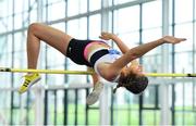 26 January 2019; Lucy Hurly of Donore Harriers A.C., Co. Dublin, competing in the High Jump during the AAI National Indoor League Round 2 at the AIT International Arena in Athlone, Co. Westmeath. Photo by Sam Barnes/Sportsfile