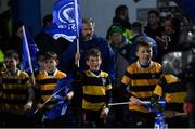 25 January 2019; Flagbearers from Newbridge RFC ahead of the Guinness PRO14 Round 14 match between Leinster and Scarlets at the RDS Arena in Dublin. Photo by Ramsey Cardy/Sportsfile