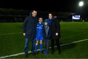 25 January 2019; Matchday mascot 11 year old Matthew Kearney, from Leopardstown, Dublin, ahead of the Guinness PRO14 Round 14 match between Leinster and Scarlets at the RDS Arena in Dublin. Photo by Ramsey Cardy/Sportsfile
