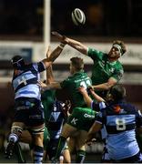26 January 2019; Cillian Gallagher of Connacht contests a lineout during the Guinness PRO14 Round 14 match between Cardiff Blues and Connacht at Cardiff Arms Park in Cardiff, Wales. Photo by Chris Fairweather/Sportsfile