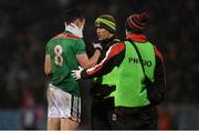 26 January 2019; Diarmuid O'Connor of Mayo is tended to my medics during the Allianz Football League Division 1 Round 1 match between Mayo and Roscommon at Elverys MacHale Park in Castlebar, Co. Mayo. Photo by Piaras Ó Mídheach/Sportsfile