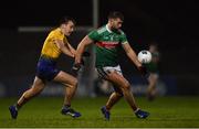 26 January 2019; Aidan O'Shea of Mayo in action against Enda Smith of Roscommon during the Allianz Football League Division 1 Round 1 match between Mayo and Roscommon at Elverys MacHale Park in Castlebar, Co. Mayo. Photo by Piaras Ó Mídheach/Sportsfile