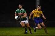 26 January 2019; Aidan O'Shea of Mayo in action against Enda Smith of Roscommon during the Allianz Football League Division 1 Round 1 match between Mayo and Roscommon at Elverys MacHale Park in Castlebar, Co. Mayo. Photo by Piaras Ó Mídheach/Sportsfile