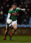 26 January 2019; Brian Reape of Mayo scores his side's first goal during the Allianz Football League Division 1 Round 1 match between Mayo and Roscommon at Elverys MacHale Park in Castlebar, Co. Mayo. Photo by Piaras Ó Mídheach/Sportsfile