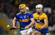 26 January 2019; Jake Morris of Tipperary in action against Aidan McCarthy of Clare during the Allianz Hurling League Division 1A Round 1 match between Tipperary and Clare at Semple Stadium in Thurles, Co. Tipperary. Photo by Diarmuid Greene/Sportsfile