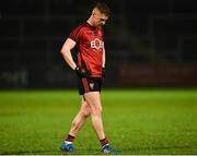 26 January 2019; A dejected Caolan Mooney of Down after the Allianz Football League Division 3 Round 1 match between Down and Laois at Páirc Esler in Newry, Co. Down. Photo by Oliver McVeigh/Sportsfile
