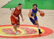 26 January 2019; Barry Drumm of UCD Marian in action against Paddy Sullivan of Pyrobel Killester during the Hula Hoops Men’s Pat Duffy National Cup Final match between Pyrobel Killester and UCD Marian at the National Basketball Arena in Tallaght, Dublin. Photo by Eóin Noonan/Sportsfile