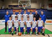 27 January 2019; Belfast Star team ahead of the Hula Hoops Under 18 Men’s National Cup Final match between Belfast Star and Moycullen at the National Basketball Arena in Tallaght, Dublin. Photo by Eóin Noonan/Sportsfile