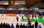 26 January 2019; A general view of the action during the Hula Hoops Men’s Pat Duffy National Cup Final match between Pyrobel Killester and UCD Marian at the National Basketball Arena in Tallaght, Dublin. Photo by Brendan Moran/Sportsfile