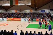 26 January 2019; A general view of the action during the Hula Hoops Men’s Pat Duffy National Cup Final match between Pyrobel Killester and UCD Marian at the National Basketball Arena in Tallaght, Dublin. Photo by Brendan Moran/Sportsfile