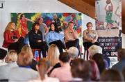 27 January 2019; Speakers, from left, Radmila Turner, Deirdre Brennan, Erin Bracken, Maeve Coleman, Carmel Kilmartin during a Basketball Ireland Women's Coaching Forum at the National Basketball Arena in Tallaght, Dublin. Photo by Brendan Moran/Sportsfile