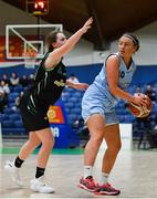 27 January 2019; Niamh Kenny of DCU Mercy in action against Sarah Fleming of Portlaoise Panthers during the Hula Hoops Under 20 Women’s National Cup Final match between Portlaoise Panthers and DCU Mercy at the National Basketball Arena in Tallaght, Dublin. Photo by Eóin Noonan/Sportsfile