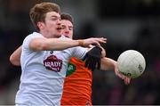 27 January 2019; Kevin Feely of Kildare in action against Niall Grimley of Armagh during the Allianz Football League Division 2 Round 1 match between Kildare and Armagh at St Conleth's Park in Newbridge, Kildare. Photo by Piaras Ó Mídheach/Sportsfile