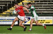27 January 2019; Ian Maguire of Cork in action against Kane Connor of Fermanagh during the Allianz Football League Division 2 Round 1 match between Fermanagh and Cork at Brewster Park in Enniskillen, Fermanagh. Photo by Oliver McVeigh/Sportsfile