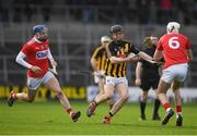 27 January 2019; Enda Morrissey of Kilkenny in action against Cormac Murphy, left, and Tim O'Mahony of Cork during the Allianz Hurling League Division 1A Round 1 match between Kilkenny and Cork at Nowlan Park in Kilkenny. Photo by Ray McManus/Sportsfile