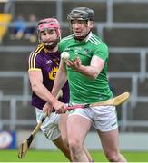 27 January 2019; Declan Hannon of Limerick in action against Paudie Foley of Wexford during the Allianz Hurling League Division 1A Round 1 match between Wexford and Limerick at Innovate Wexford Park in Wexford. Photo by Matt Browne/Sportsfile