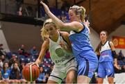 27 January 2019; Nichola Rafferty of Ulster University Elks in action against Fiona Scally of Maree during the Hula Hoops Women’s Division One National Cup Final match between Maree and Ulster University Elks at the National Basketball Arena in Tallaght, Dublin. Photo by Brendan Moran/Sportsfile