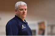27 January 2019; Ulster University Elks head coach Patrick O’Neill during the Hula Hoops Women’s Division One National Cup Final match between Maree and Ulster University Elks at the National Basketball Arena in Tallaght, Dublin. Photo by Brendan Moran/Sportsfile