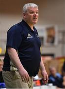 27 January 2019; Ulster University Elks head coach Patrick O’Neill during the Hula Hoops Women’s Division One National Cup Final match between Maree and Ulster University Elks at the National Basketball Arena in Tallaght, Dublin. Photo by Brendan Moran/Sportsfile