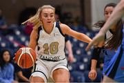 27 January 2019; Aoife Callaghan of Ulster University Elks during the Hula Hoops Women’s Division One National Cup Final match between Maree and Ulster University Elks at the National Basketball Arena in Tallaght, Dublin. Photo by Brendan Moran/Sportsfile