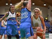 27 January 2019; Nichola Rafferty of Ulster University Elks in action against Fiona Scally of Maree during the Hula Hoops Women’s Division One National Cup Final match between Maree and Ulster University Elks at the National Basketball Arena in Tallaght, Dublin. Photo by Brendan Moran/Sportsfile