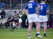 27 January 2019; Henry Roberts of Terenure College kicks his side's first penalty during the Bank of Ireland Leinster Schools Senior Cup Round 1 match between St Mary's College and Terenure College at Energia Park in Dublin. Photo by Tom Beary/Sportsfile