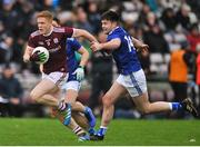 27 January 2019; Kieran Duggan of Galway in action against Thomas Galligan of Cavan during the Allianz Football League Division 1 Round 1 match between Galway and Cavan at Pearse Stadium in Galway. Photo by Ray Ryan/Sportsfile