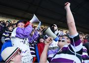 27 January 2019; Terenure College supporters during the Bank of Ireland Leinster Schools Senior Cup Round 1 match between St Mary's College and Terenure College at Energia Park in Dublin. Photo by Tom Beary/Sportsfile
