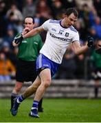 27 January 2019; Jack McCarron of Monaghan celebrates after scoring a goal which was disallowed by referee David Coldrick during the Allianz Football League Division 1 Round 1 match between Monaghan and Dublin at St Tiernach's Park in Clones, Co. Monaghan. Photo by Ramsey Cardy/Sportsfile