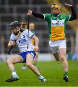 27 January 2019; Mikey Kearney of Waterford in action against Kevin Dunne of Offaly during the Allianz Hurling League Division 1B Round 1 match between Waterford and Offaly at Semple Stadium in Thurles, Co. Tipperary. Photo by Harry Murphy/Sportsfile