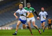 27 January 2019; Jack Prendergast of Waterford in action against Aidan Treacy of Offaly during the Allianz Hurling League Division 1B Round 1 match between Waterford and Offaly at Semple Stadium in Thurles, Co. Tipperary. Photo by Harry Murphy/Sportsfile