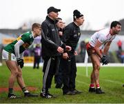 27 January 2019; Kerry manager Peter Keane and selector James Foley, left, during the Allianz Football League Division 1 Round 1 match between Kerry and Tyrone at Fitzgerald Stadium in Killarney, Kerry. Photo by Stephen McCarthy/Sportsfile
