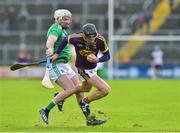 27 January 2019; Liam Og McGovern of Wexford in action against Tom Condon of Limerick during the Allianz Hurling League Division 1A Round 1 match between Wexford and Limerick at Innovate Wexford Park in Wexford. Photo by Matt Browne/Sportsfile