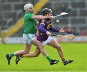 27 January 2019; Liam Og McGovern of Wexford in action against Tom Condon of Limerick during the Allianz Hurling League Division 1A Round 1 match between Wexford and Limerick at Innovate Wexford Park in Wexford. Photo by Matt Browne/Sportsfile