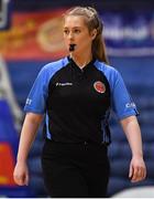 27 January 2019; Referee Leanne Aherne during the Hula Hoops Women’s Division One National Cup Final match between Maree and Ulster University Elks at the National Basketball Arena in Tallaght, Dublin. Photo by Brendan Moran/Sportsfile
