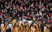 27 January 2019; A section of the 8,274 patrons, and members of the Kilkenny team, stand during a moment of silence in honour of the late Mick O'Neill, the former Nowlan Park groundsman who passed away recently, before the Allianz Hurling League Division 1A Round 1 match between Kilkenny and Cork at Nowlan Park in Kilkenny. Photo by Ray McManus/Sportsfile