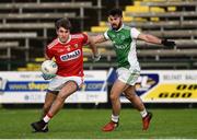 27 January 2019; Ian Maguire of Cork in action against Kane Connor of Fermanagh during the Allianz Football League Division 2 Round 1 match between Fermanagh and Cork at Brewster Park in Enniskillen, Fermanagh. Photo by Oliver McVeigh/Sportsfile