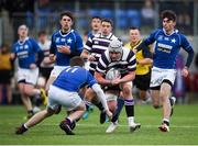 27 January 2019; Jack Townsend of Terenure College is tackled by Eoin Carey of St Mary's College during the Bank of Ireland Leinster Schools Senior Cup Round 1 match between St Mary's College and Terenure College at Energia Park in Dublin. Photo by Tom Beary/Sportsfile