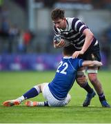 27 January 2019; Aaron Deegan of Terenure College is tackled by James Tynan of St Mary's College during the Bank of Ireland Leinster Schools Senior Cup Round 1 match between St Mary's College and Terenure College at Energia Park in Dublin. Photo by Tom Beary/Sportsfile