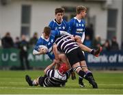27 January 2019; Adam McEvoy of St Mary's College is tackled by Conor Hayes of Terenure College during the Bank of Ireland Leinster Schools Senior Cup Round 1 match between St Mary's College and Terenure College at Energia Park in Dublin. Photo by Daire Brennan/Sportsfile