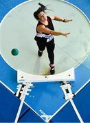 27 January 2019; Michaela Walsh of Swinford AC, Co. Mayo, competing in the U23 Women Shot Put event during the Irish Life Health Junior and U23 Indoors at AIT International Arena in Athlone, Co. Westmeath. Photo by Sam Barnes/Sportsfile