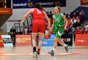 27 January 2019; Sorcha Tiernan of Courtyard Liffey Celtics in action against Tricia Byrne of Singleton SuperValu Brunell during the Hula Hoops Women’s Division One National Cup Final match between Courtyard Liffey Celtics and Singleton SuperValu Brunell at the National Basketball Arena in Tallaght, Dublin. Photo by Eóin Noonan/Sportsfile