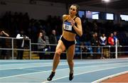 27 January 2019; Ciara Deely of Kilkenny City Harriers AC, Co. Kilkenny, competing in the Junior Women 400m event during the Irish Life Health Junior and U23 Indoors at AIT International Arena in Athlone, Co. Westmeath. Photo by Sam Barnes/Sportsfile