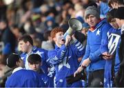 27 January 2019; St Mary's College supporter Charlie Thornton ahead of the Bank of Ireland Leinster Schools Senior Cup Round 1 match between St Mary's College and Terenure College at Energia Park in Dublin. Photo by Daire Brennan/Sportsfile