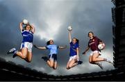 28 January 2019; Lidl Ireland LGFA Ambassadors Aishling Maloney, Sinead Goldrick, Aishling Sheridan along with Galway's Sinead Burke in attendance at the announcement of Lidl's plans for their their fourth year of partnership with the Ladies Gaelic Football Association, at the 2019 Lidl Ladies National Football League launch. Lidl Ireland are proud to announce various new initiatives and programmes to ensure even more participants at every level of the game reap the benefits of the sponsorship during 2019.The first new initiative, which is live as of today, will see Lidl Ireland invest 250,000 in a nationwide schools campaign where 159 post primary schools across the country will receive jerseys and equipment for their teams. Selected schools will then go on to take part in a brand new #SeriousSupport programme delivered by LGFA county level players which aims to show girls the benefits of playing sport both on and off the pitch. To nominate your local LGFA post primary school, simply log on to www.lidl.ie/jerseys today and enter the 10 digit unique code found at the end of your till receipt. Throughout the year Lidl Ireland will continue to run and introduce various new initiatives for the benefit of clubs and schools throughout the country. Photo by Harry Murphy/Sportsfile